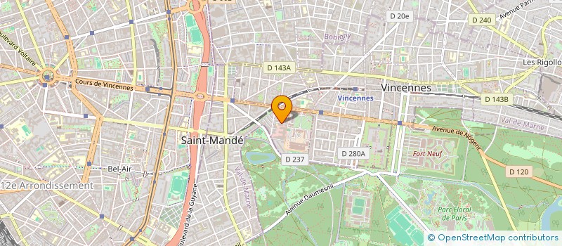 localisation de l'entreprise MONSIEUR RODOLPHE CHAUVET  PARIS