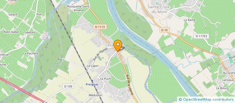 localisation de l'entreprise MONSIEUR RODOLPHE COMPAGNON à PREIGNAC