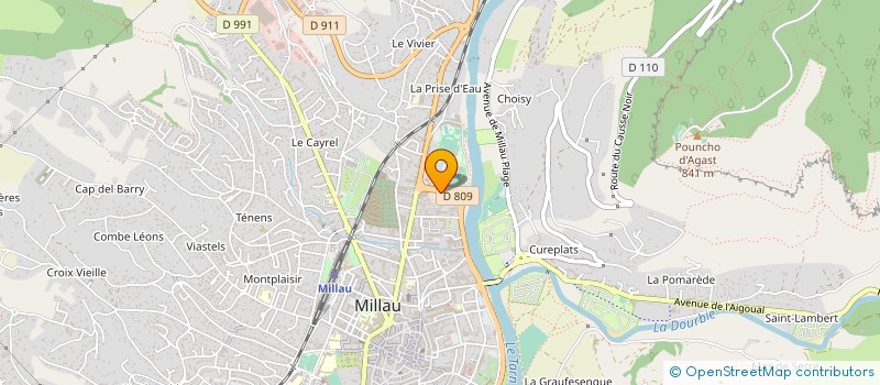 localisation de l'entreprise MONSIEUR RODOLPHE CONNES à MILLAU