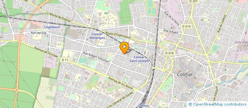 localisation de l'entreprise MONSIEUR RODOLPHE COQUET  COLMAR