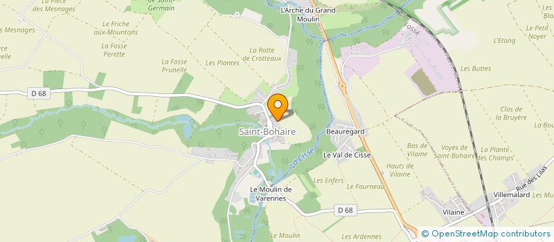 localisation de l'entreprise MONSIEUR RODOLPHE COUDRAY  SAINT-BOHAIRE