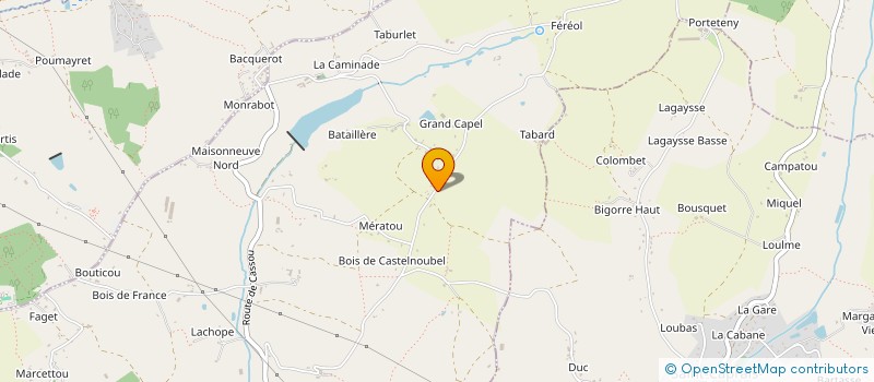 localisation de l'entreprise MONSIEUR RODOLPHE DE BIOLLEY  BON-ENCONTRE