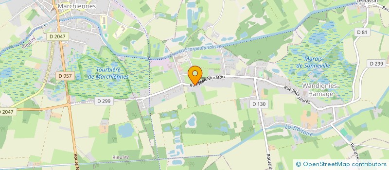 localisation de l'entreprise MONSIEUR RODOLPHE DELCAMBRE  WANDIGNIES-HAMAGE