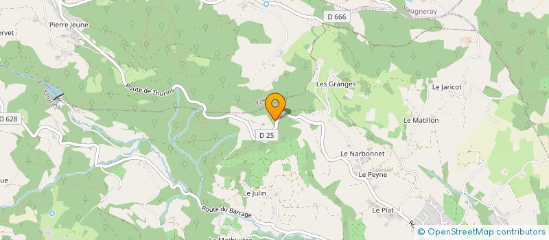 localisation de l'entreprise MONSIEUR RODOLPHE DELHOMME  THURINS