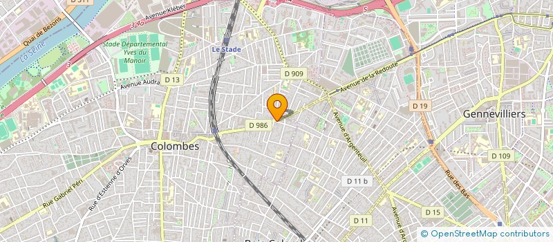 localisation de l'entreprise MONSIEUR RODOLPHE DOMARD à COLOMBES