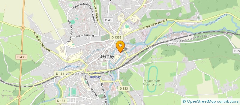 localisation de l'entreprise MONSIEUR RODOLPHE DUDOUIT  BERNAY