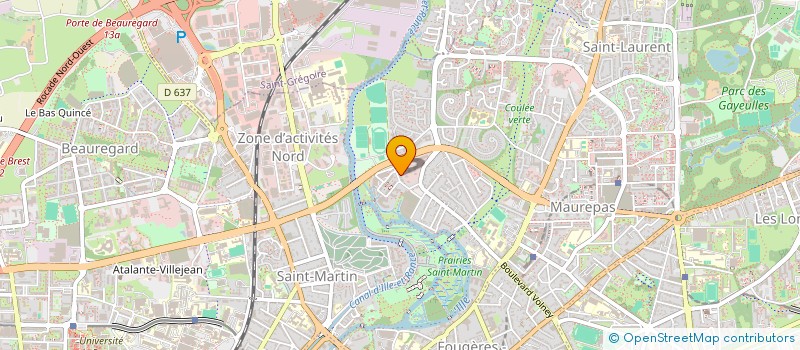 localisation de l'entreprise MONSIEUR RODOLPHE DUPUIS à RENNES