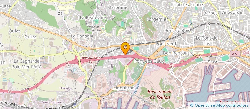 localisation de l'entreprise MONSIEUR RODOLPHE EUGENE  TOULON