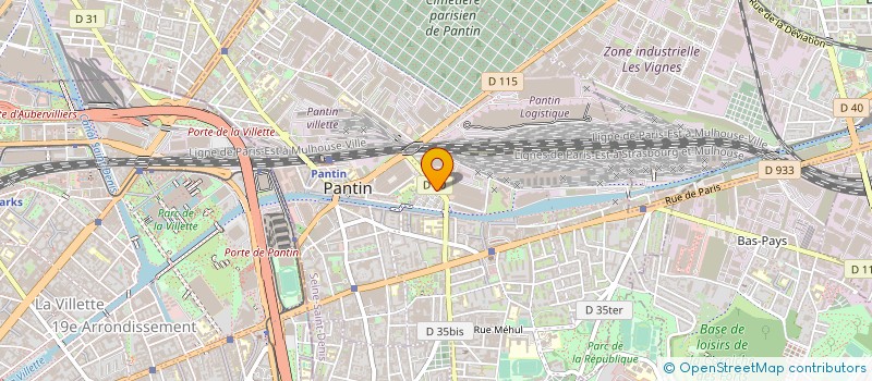 localisation de l'entreprise MONSIEUR RODOLPHE FATOUX à PANTIN