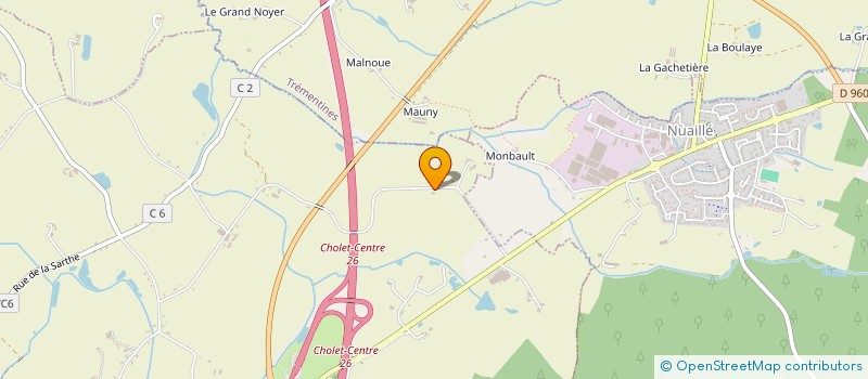 localisation de l'entreprise MONSIEUR RODOLPHE FOUCHER à CHOLET