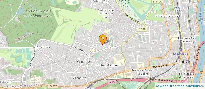 localisation de l'entreprise MONSIEUR RODOLPHE FRANCOTTE  GARCHES