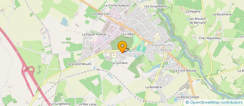 localisation de l'entreprise MONSIEUR RODOLPHE GABORIEAU  AIGREFEUILLE-SUR-MAINE