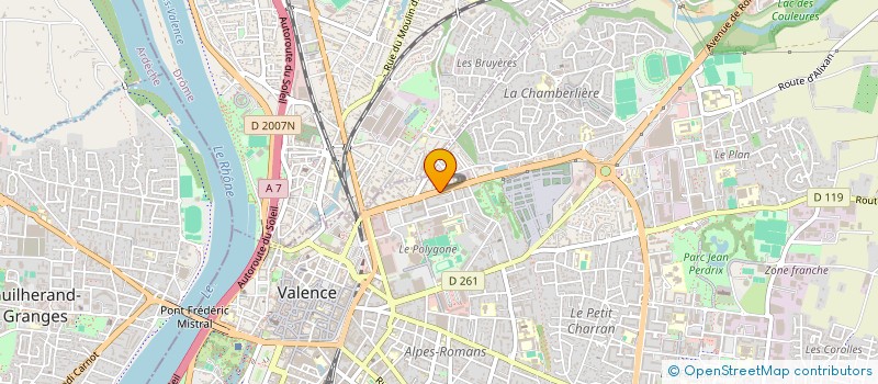 localisation de l'entreprise MONSIEUR RODOLPHE GASNIER à VALENCE