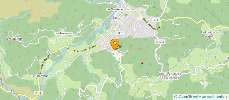 localisation de l'entreprise MONSIEUR RODOLPHE GAULUPEAU  JAUJAC