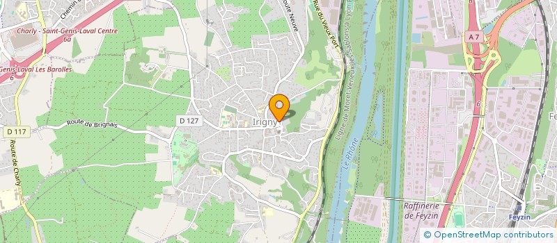 localisation de l'entreprise MONSIEUR RODOLPHE GIOVINAZZO  IRIGNY