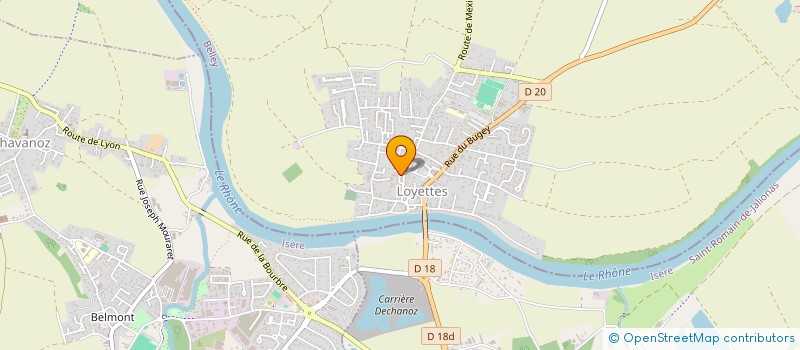 localisation de l'entreprise MONSIEUR RODOLPHE GIRARDOT  LOYETTES