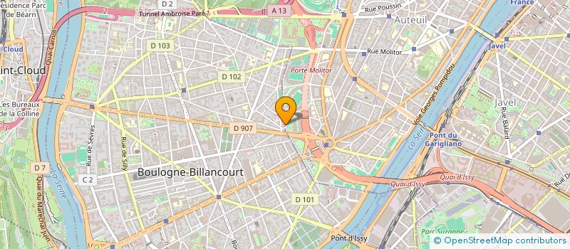 localisation de l'entreprise MONSIEUR RODOLPHE GRAU à BOULOGNE-BILLANCOURT