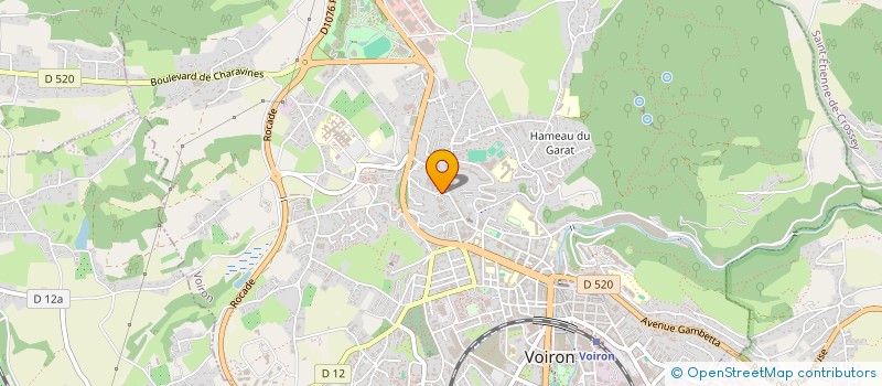 localisation de l'entreprise MONSIEUR RODOLPHE GUETAT à VOIRON