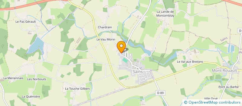 localisation de l'entreprise MONSIEUR RODOLPHE GUILLARD  SAINS