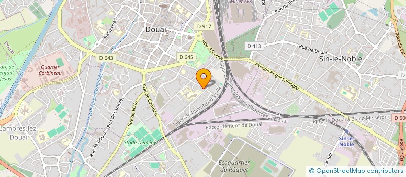 localisation de l'entreprise MONSIEUR RODOLPHE HAHN  DOUAI