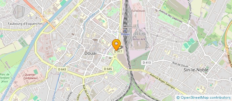 localisation de l'entreprise MONSIEUR RODOLPHE HOEBEKE  DOUAI