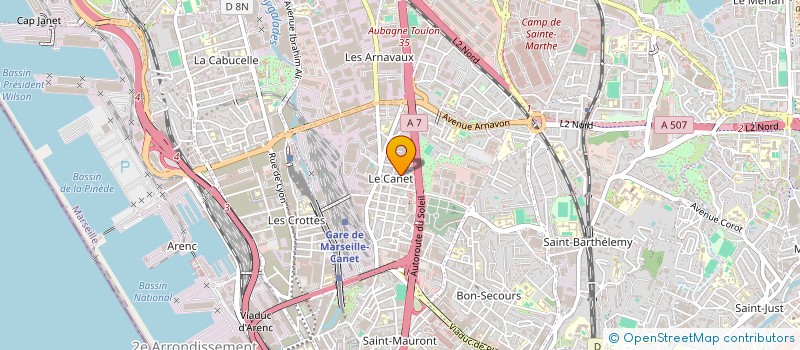 localisation de l'entreprise MONSIEUR RODOLPHE HUIGNARD à MARSEILLE