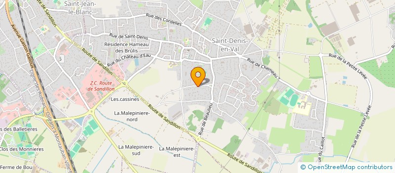 localisation de l'entreprise MONSIEUR RODOLPHE HURTADO à SAINT-DENIS-EN-VAL