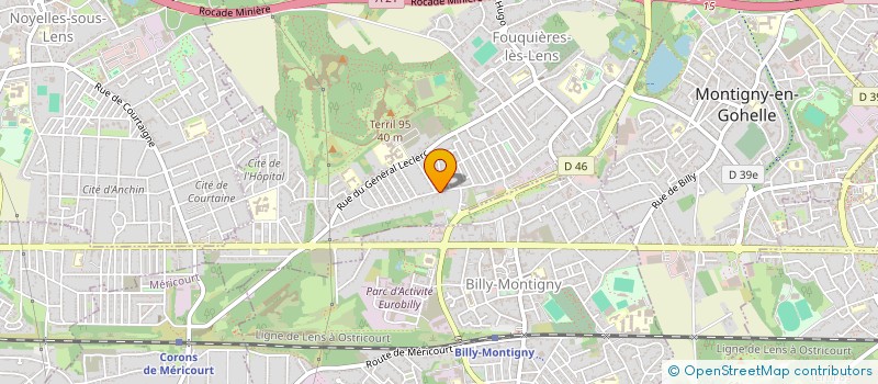 localisation de l'entreprise MONSIEUR RODOLPHE JEAN ALFRED POINTIER  FOUQUIERES-LES-LENS