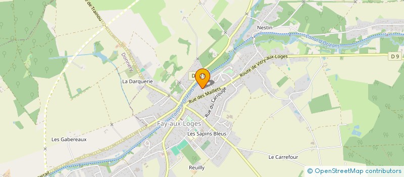 localisation de l'entreprise MONSIEUR RODOLPHE JUBIN  FAY-AUX-LOGES