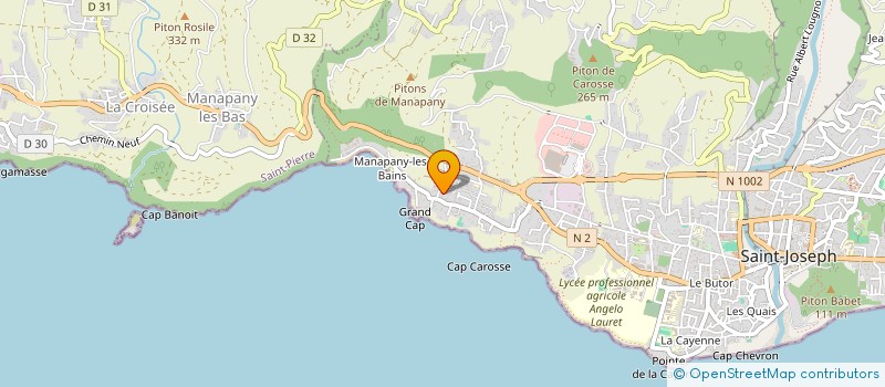 localisation de l'entreprise MONSIEUR RODOLPHE KBIDI  SAINT-JOSEPH