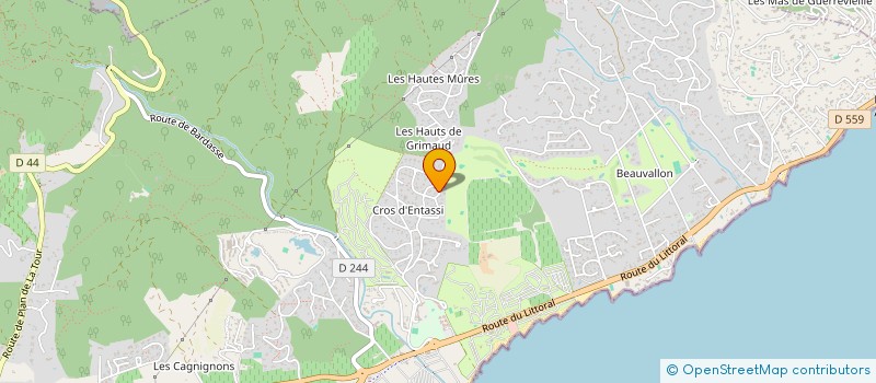localisation de l'entreprise MONSIEUR RODOLPHE KULICH à GRIMAUD