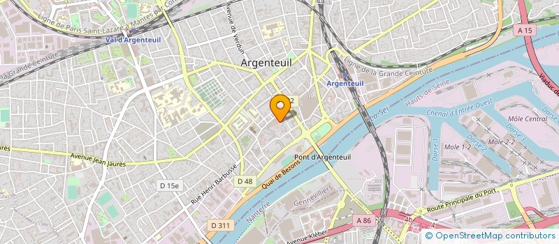 localisation de l'entreprise MONSIEUR RODOLPHE LABRADOR à ARGENTEUIL