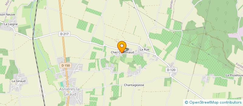 localisation de l'entreprise MONSIEUR RODOLPHE LAINE  ASNIERES-LA-GIRAUD