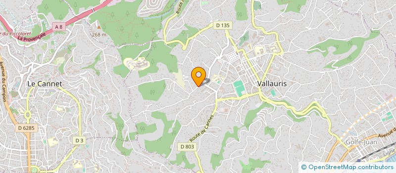localisation de l'entreprise MONSIEUR RODOLPHE LANRIVAIN à VALLAURIS