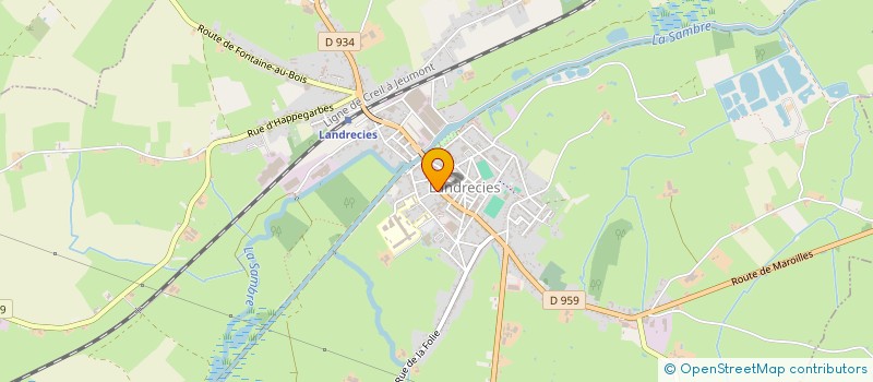 localisation de l'entreprise MONSIEUR RODOLPHE LAVOINE à LANDRECIES