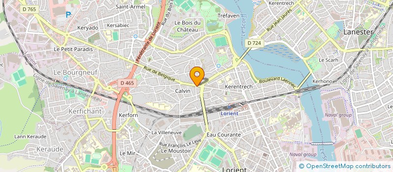 localisation de l'entreprise MONSIEUR RODOLPHE LE CORRE à LORIENT