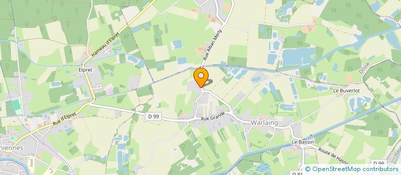 localisation de l'entreprise MONSIEUR RODOLPHE LEBACQ à WARLAING