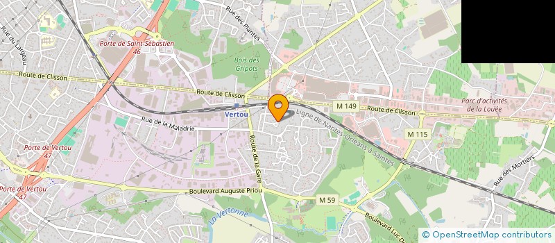 localisation de l'entreprise MONSIEUR RODOLPHE LECLERE  VERTOU