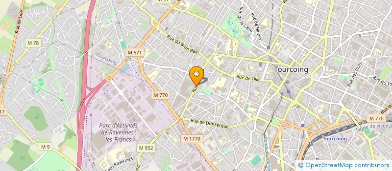 localisation de l'entreprise MONSIEUR RODOLPHE LECOMTE  TOURCOING