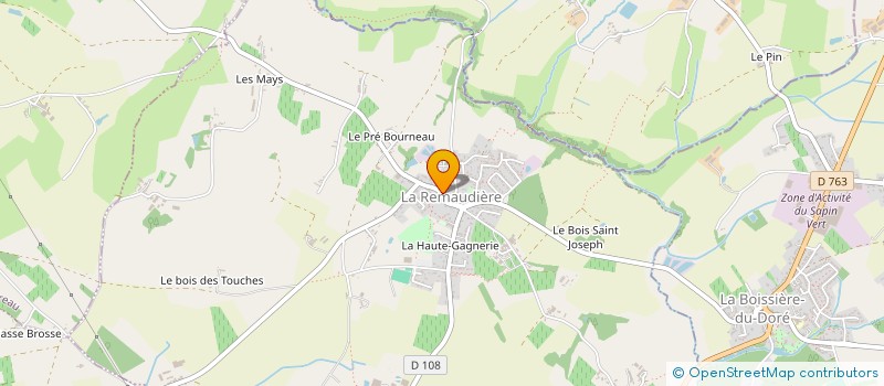 localisation de l'entreprise MONSIEUR RODOLPHE LEMESLE  LA REMAUDIERE