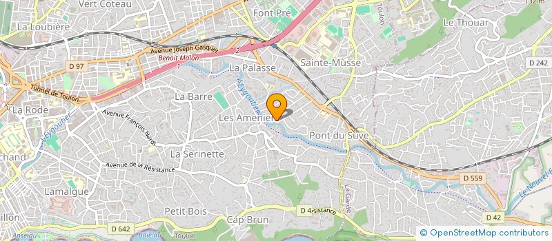 localisation de l'entreprise MONSIEUR RODOLPHE LEMOING à TOULON