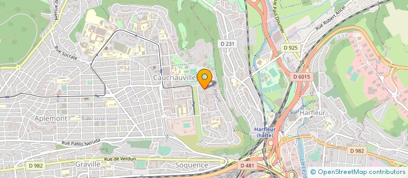 localisation de l'entreprise MONSIEUR RODOLPHE LEONARD à LE HAVRE