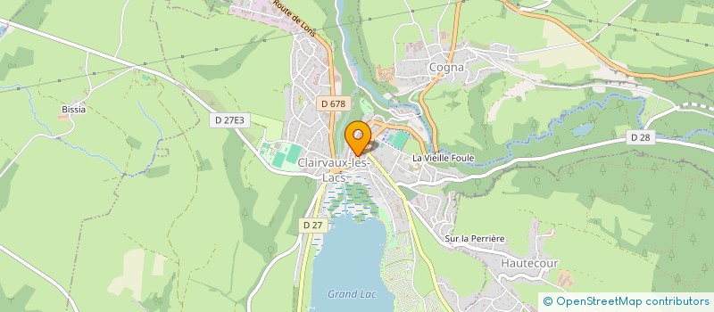 localisation de l'entreprise MONSIEUR RODOLPHE LOCATELLI  CLAIRVAUX-LES-LACS