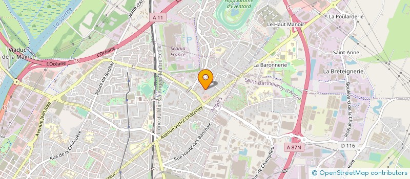 localisation de l'entreprise MONSIEUR RODOLPHE LORAND  ANGERS