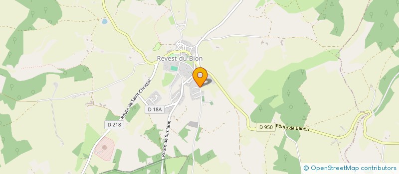 localisation de l'entreprise MONSIEUR RODOLPHE LOUIS  REVEST-DU-BION