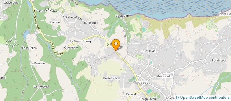 localisation de l'entreprise MONSIEUR RODOLPHE LUCAS  PAIMPOL