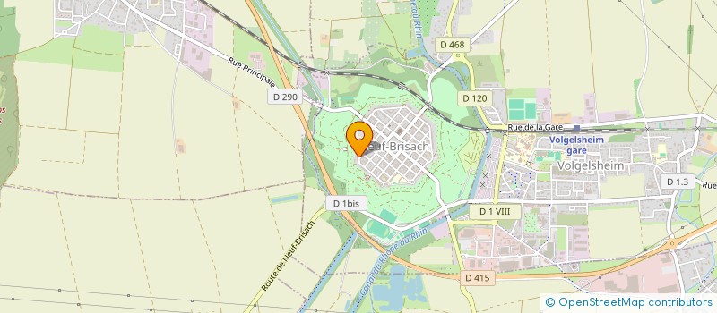 localisation de l'entreprise MONSIEUR RODOLPHE LUMPE  NEUF-BRISACH