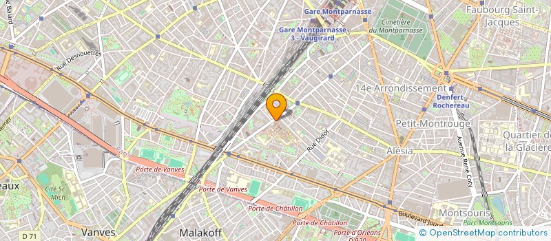 localisation de l'entreprise MONSIEUR RODOLPHE MAGNIN  PARIS