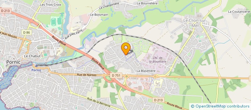 localisation de l'entreprise MONSIEUR RODOLPHE MAIRE  PORNIC