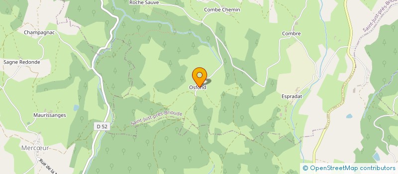 localisation de l'entreprise MONSIEUR RODOLPHE MARCHAUD  SAINT-JUST-PRES-BRIOUDE